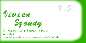 vivien szondy business card